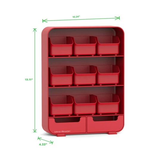 Budget π€© Mind Reader 9-Drawer Tea Bag Holder And Condiment Organizer Red Red π 12 Budget π€© Mind Reader 9-Drawer Tea Bag Holder And Condiment Organizer Red Red π - Image 12
