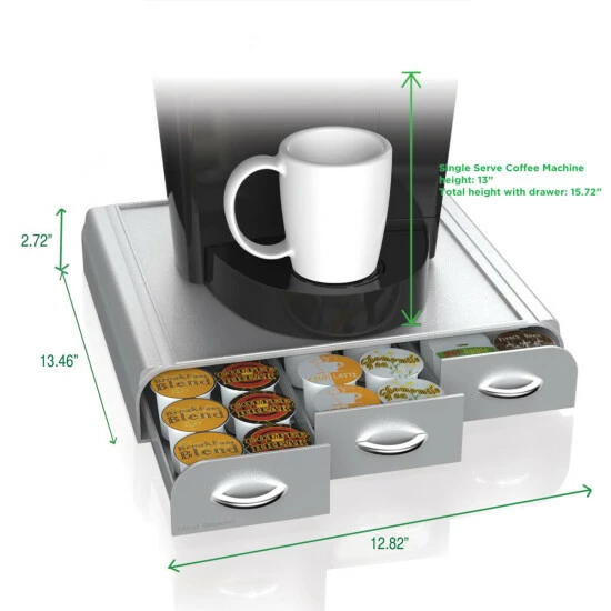 Brand new π Mind Reader Triple Drawer Coffee Pod Organizer 36 K-Cups/42 Nespresso Red Red β 9 Brand new π Mind Reader Triple Drawer Coffee Pod Organizer 36 K-Cups/42 Nespresso Red Red β - Image 9