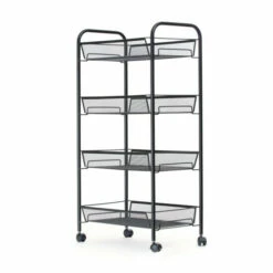 Promo 😀 Mind Reader All-Purpose Utility Cart With Wheels ⌛