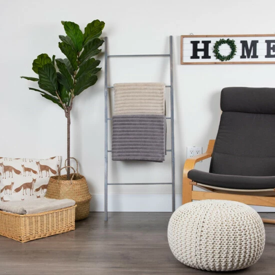 Buy 𧨠Mind Reader 53" Premium Wood Decorative Blanket Ladder π 5 Buy 𧨠Mind Reader 53" Premium Wood Decorative Blanket Ladder π - Image 5