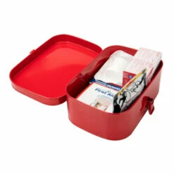 Promo 😀 Mind Reader Steel Vintage First Aid Storage Box With Buckle Clasp Red ✔️ -Mind Reader Sales Store unnamed file 869