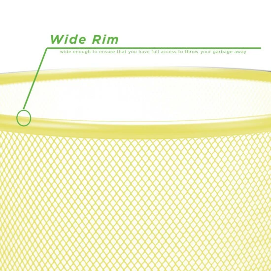 Promo π₯° Mind Reader Round Metal Garbage Waste Basket Blue π 3 Promo π₯° Mind Reader Round Metal Garbage Waste Basket Blue π - Image 3