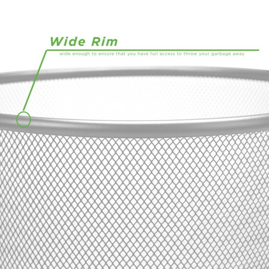 Promo π₯° Mind Reader Round Metal Garbage Waste Basket Blue π 7 Promo π₯° Mind Reader Round Metal Garbage Waste Basket Blue π - Image 7