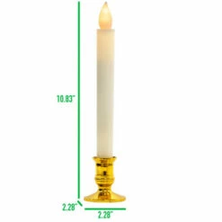 Top 10 👏 Mind Reader Flameless Taper Candle 4-Pack, White 🥰 -Mind Reader Sales Store unnamed file 910
