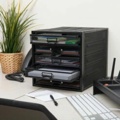 Best Pirce ✔️ Mind Reader Heavy Duty Multi-Purpose 5-Drawer Cabinet Black ❤️ -Mind Reader Sales Store unnamed file 917