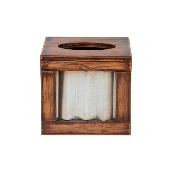 Wholesale π Mind Reader Rustic Burnt Wood Tissue Holder Brown π 4 Wholesale π Mind Reader Rustic Burnt Wood Tissue Holder Brown π - Image 4