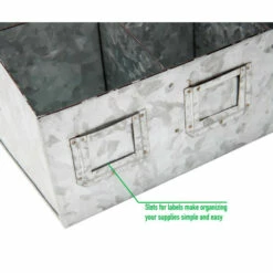 Budget 👍 Mind Reader 6-Compartment Silver Galvanized Steel Organizer 🥰 -Mind Reader Sales Store unnamed file 943