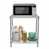 Best reviews of 😀 Mind Reader 2-Tier Metal Rack Utility Shelf & Microwave Stand, Silver 🔥