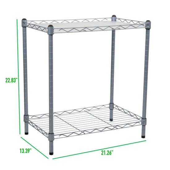 Best reviews of π Mind Reader 2-Tier Metal Rack Utility Shelf & Microwave Stand, Silver π₯ 7 Best reviews of π Mind Reader 2-Tier Metal Rack Utility Shelf & Microwave Stand, Silver π₯ - Image 7