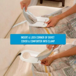 Best deal 👏 Mind Reader Duvaid Duvet Cover Removal Helper Clips, White 🤩 -Mind Reader Sales Store unnamed file 963
