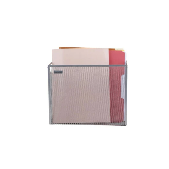 Outlet π Mind Reader Metal Mesh File Organizer Storage Basket Silver π 3 Outlet π Mind Reader Metal Mesh File Organizer Storage Basket Silver π - Image 3