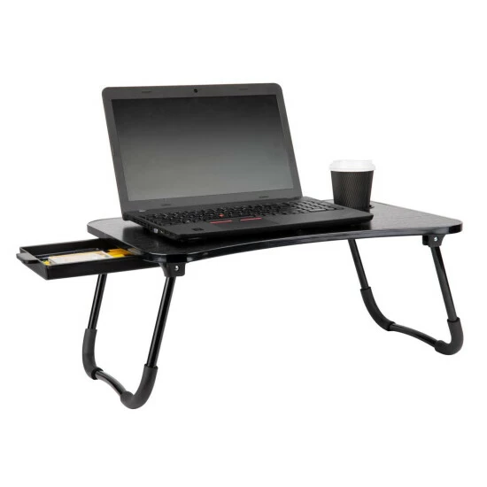 Cheapest 🤩 Mind Reader Freestanding Foldable Bed Tray With Storage Drawer, Black 🥰 1 Cheapest 🤩 Mind Reader Freestanding Foldable Bed Tray With Storage Drawer, Black 🥰